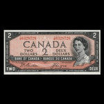 Canada, Banque du Canada, 2 dollars <br /> 1954