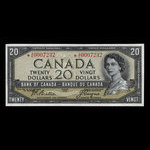 Canada, Banque du Canada, 20 dollars <br /> 1954