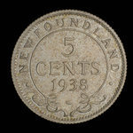 Canada, Georges VI, 5 cents <br /> 1938