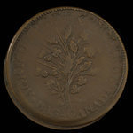 Canada, Dexter Chapin, 1 sou <br /> 1838