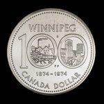 Canada, Élisabeth II, 1 dollar <br /> 1974