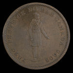 Canada, Banque de Montréal, 1 penny <br /> 1837