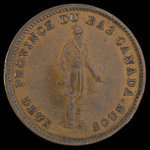 Canada, Banque de la Cité, 1 penny <br /> 1837