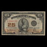 Canada, Dominion du Canada, 25 cents <br /> 2 juillet 1923