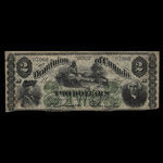 Canada, Dominion du Canada, 2 dollars <br /> 1 juillet 1870