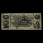 Canada, Province du Canada, 2 dollars <br /> 1 octobre 1866