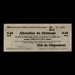 Canada, Cité de Chicoutimi, 50 cents <br /> 21 novembre 1935