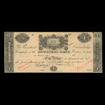 Canada, Montreal Bank, 1 dollar <br /> mars 1819