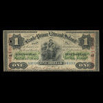 Canada, Bank of Prince Edward Island, 1 dollar <br /> 1 janvier 1877