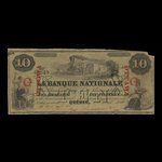 Canada, La Banque Nationale, 10 dollars <br /> 28 avril 1860