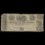 Canada, Colonial Bank of Chatham, 10 dollars <br /> 4 janvier 1837