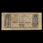 Canada, W. & J. Bell, 12 pence <br /> 1 mai 1839
