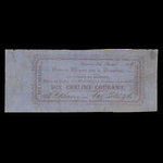 Canada, Naz. Tetu & Cie., 10 chelins <br /> 14 mai 1859