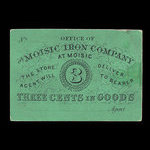 Canada, Moisic Iron Company, 3 cents <br /> 1876