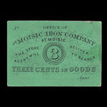 Canada, Moisic Iron Company, 3 cents <br /> 1876