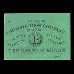 Canada, Moisic Iron Company, 10 cents <br /> 1876