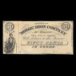 Canada, Moisic Iron Company, 50 cents <br /> 1876