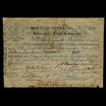 Canada, Compagnie de la Baie d'Hudson, 1 shilling <br /> 1846