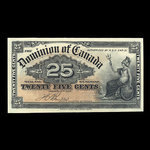 Canada, Dominion du Canada, 25 cents <br /> 2 janvier 1900