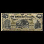 Canada, Bank of Ottawa (The), 10 dollars <br /> 2 janvier 1903