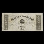 Canada, Charles Bowman & Cie., 7 1/2 pence <br /> 1839