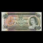 Canada, Banque du Canada, 20 dollars <br /> 1969