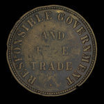Canada, inconnu, 1/2 penny <br /> 1860