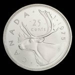 Canada, Élisabeth II, 25 cents <br /> 1975