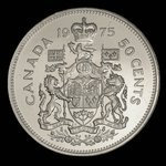 Canada, Élisabeth II, 50 cents <br /> 1975