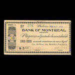 Mexique, Banque de Montréal, 5 pesos <br /> 28 mai 1915