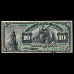 Canada, Home Bank of Canada, 10 dollars <br /> 1 mars 1917