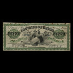Canada, Province du Canada, 50 dollars <br /> 1 octobre 1866