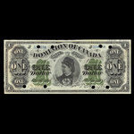 Canada, Dominion du Canada, 1 dollar <br /> 1 juin 1878