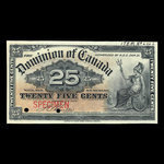 Canada, Dominion du Canada, 25 cents <br /> 2 janvier 1900
