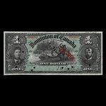 Canada, Dominion du Canada, 1 dollar <br /> 2 juillet 1897