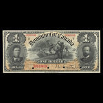 Canada, Dominion du Canada, 1 dollar <br /> 31 mars 1898