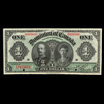 Canada, Dominion du Canada, 1 dollar <br /> 3 janvier 1911