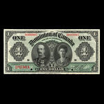 Canada, Dominion du Canada, 1 dollar <br /> 3 janvier 1911