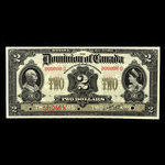 Canada, Dominion du Canada, 2 dollars : 2 janvier 1914