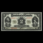 Canada, Dominion du Canada, 2 dollars : 2 janvier 1914