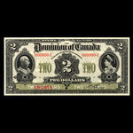 Canada, Dominion du Canada, 2 dollars <br /> 2 janvier 1914