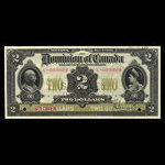 Canada, Dominion du Canada, 2 dollars : 2 janvier 1914