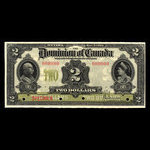 Canada, Dominion du Canada, 2 dollars : 2 janvier 1914