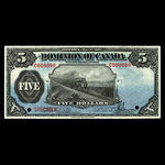 Canada, Dominion du Canada, 5 dollars <br /> 1 mai 1912