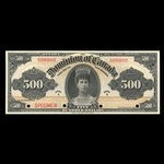 Canada, Dominion du Canada, 500 dollars <br /> 3 janvier 1911