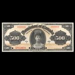 Canada, Dominion du Canada, 500 dollars <br /> 3 janvier 1911