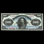 Canada, Dominion du Canada, 1,000 dollars <br /> 3 janvier 1911