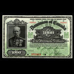 Canada, Dominion du Canada, 1,000 dollars <br /> 2 janvier 1924