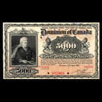 Canada, Dominion du Canada, 5,000 dollars <br /> 2 janvier 1901