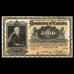Canada, Dominion du Canada, 5,000 dollars <br /> 2 janvier 1901
